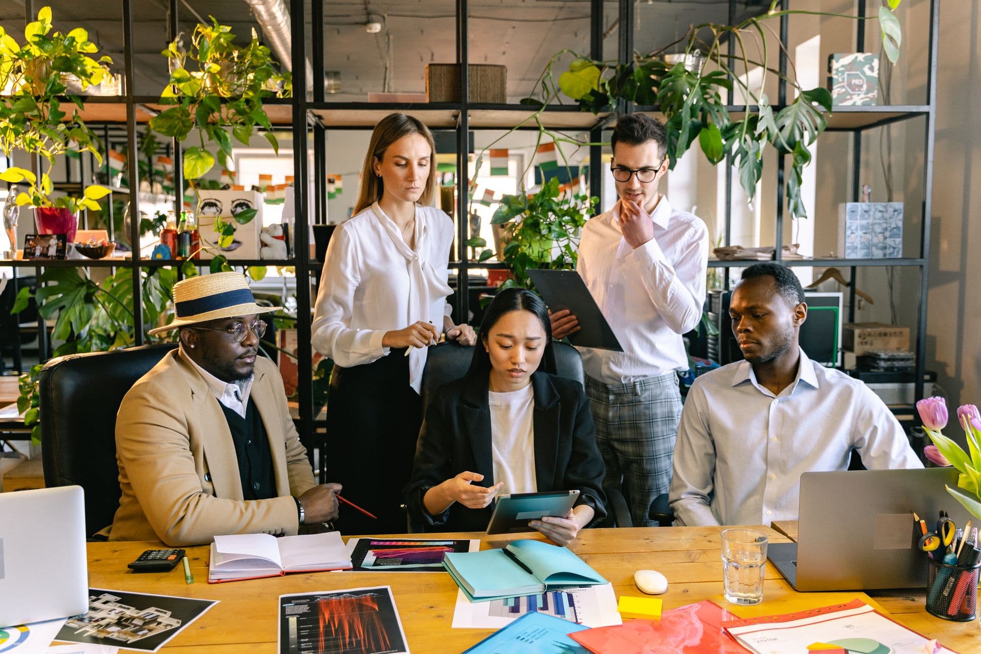 Corporate office team in uniforms — Yug Enterprise